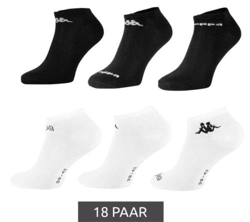 18 Paar Kappa Sportsocken Sneaker-Socken Baumwoll-Strümpfe mit Logo Sc...