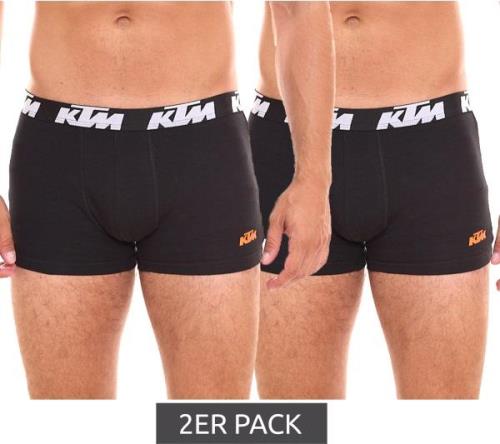 2er Pack KTM Herren Boxershorts bequeme Unterwäsche mit Logoprint KTM1...