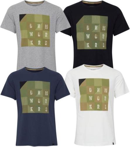 BLEND Amisk Herren Baumwoll-T-Shirt mit Print nachhaltiges Sommer-Shir...