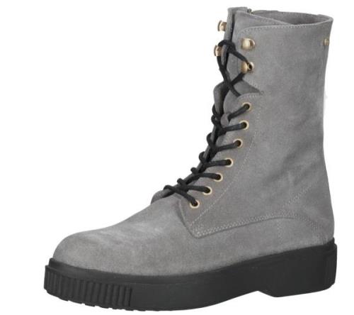 FRED DELA BRETONIERE Damen Stiefel Echtleder-Schuhe Schnür-Stiefel 184...