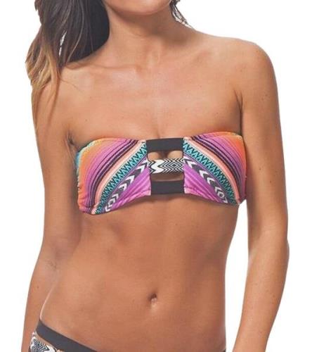 RIP CURL Lolita Damen Bikini-Oberteil im Streifen-Look Bandeau-Bikini ...