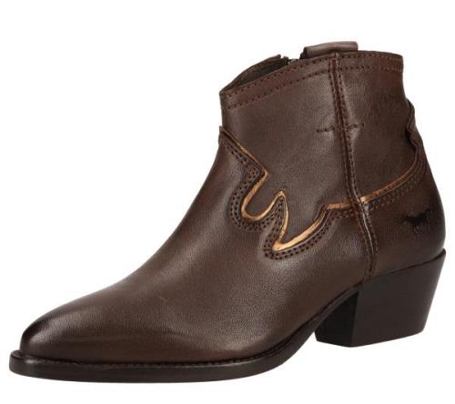 MUSTANG Damen stylische Schnür-Schuhe Echtleder-Stiefeletten 2885-501-...