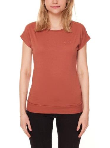 MAZINE Derry T Damen Rundhals-Shirt mit Logo-Stickerei auf Brust Kurza...