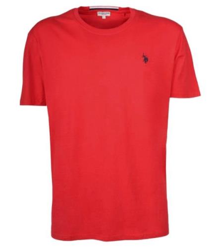 U.S. POLO ASSN. Herren Basic T-Shirt mit Marken-Stickerei Baumwoll-Shi...