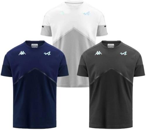 Kappa X ALPINE Formel 1 Herren T-Shirt Baumwoll-Oberteil Kurzarm-Shirt...