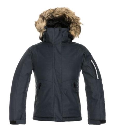 ROXY Meade Kinder Outdoor-Jacke modische Winter-Jacke mit Kapuze und F...